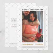 Minimalistisch Jubileum Save The Date (Voorkant / Achterkant)