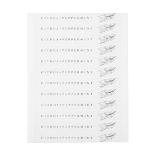 Minimalistisch kaarsenetiket voor het afdichtings