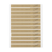 Minimalistisch kaarsenetiket voor het afdichtings (Vel)