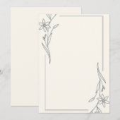 minimalistisch kaart (Voorkant / Achterkant)