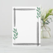 minimalistisch kaart (Staand voorkant)