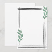 minimalistisch kaart (Voorkant / Achterkant)