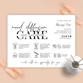 Minimalistisch Kaart Reed Diffuser Care Instructio