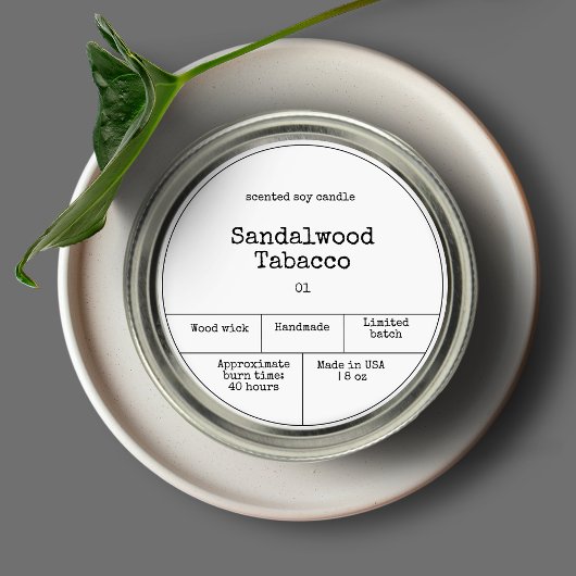  minimalistisch kaartenlabel ronde sticker