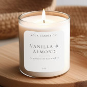 Minimalistisch kaartenlabel vierkante sticker