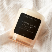 Minimalistisch kaartenlabel vierkante sticker