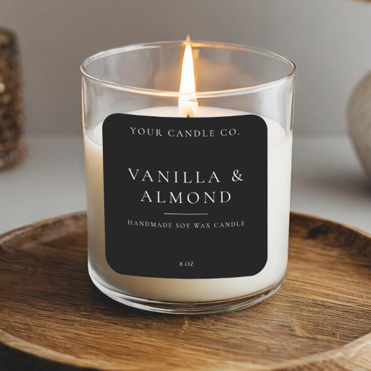 Minimalistisch kaartenlabel vierkante sticker