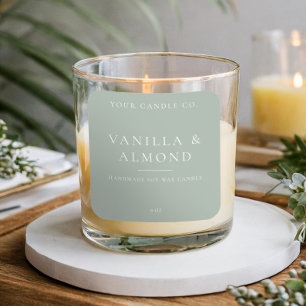 Minimalistisch kaartenlabel vierkante sticker