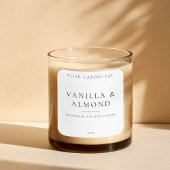 Minimalistisch kaartenlabel vierkante sticker