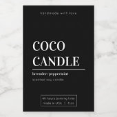 Minimalistisch kaartenlabel voedselcontainer etiket (Enkel label)