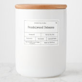  minimalistisch kaartenlabel voedselcontainer etiket (Voorkant)
