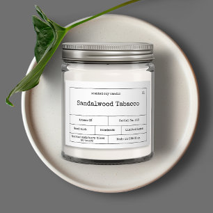 minimalistisch kaartenlabel voedselcontainer etiket