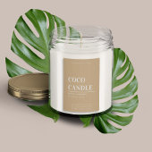 Minimalistisch kaartenlabel voedselcontainer etiket