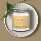 minimalistisch kaartenlabel voedselcontainer etiket