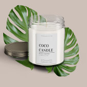 Minimalistisch kaartenlabel voedselcontainer etiket