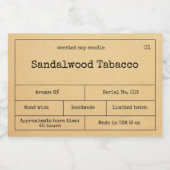 minimalistisch kaartenlabel voedselcontainer etiket (Enkel label)