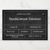  minimalistisch kaartenlabel voedselcontainer etiket (Enkel label)