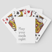 Minimalistisch kaartspel, speel uw kaarten goed. (Achterkant)