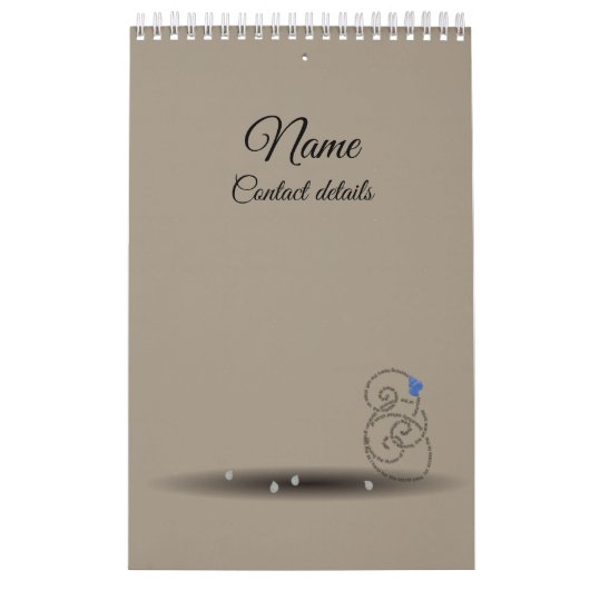 Minimalistisch kalender voor kustpoëzie 2023 (Hoes)