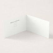 Minimalistisch kalligrafen voor roze en witte kall visitekaartje (Binnen)