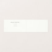 Minimalistisch kalligrafen voor roze en witte kall visitekaartje (Binnenkant ongevouwen)