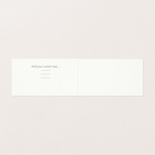 Minimalistisch kalligrafen voor roze en witte kall visitekaartje (Binnenkant ongevouwen)