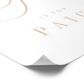 Minimalistisch kalligrafie Alphabet Nursery Poster (Hoek)