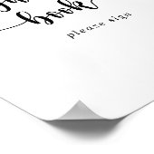 Minimalistisch kalligrafie gastboek bord poster (Hoek)