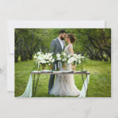 Minimalistisch kalligrafie Goud Hartelijk dank Kaart (Achterkant)