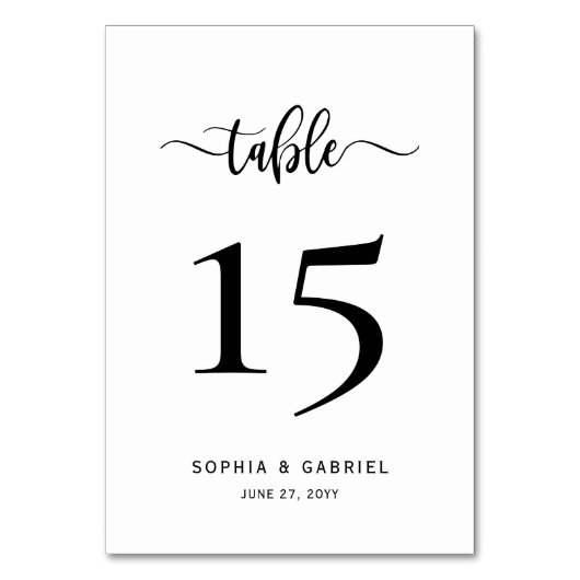 Minimalistisch kalligrafie script bruiloft dubbelz kaart (Voorkant)