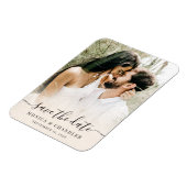 Minimalistisch kalligrafiescript Foto sparen de Da Magneet (Linkerzijde)