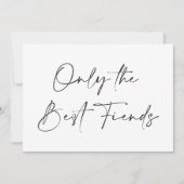 Minimalistisch kalligrafiesnoopje voor zwangerscha aankondiging (Voorkant)