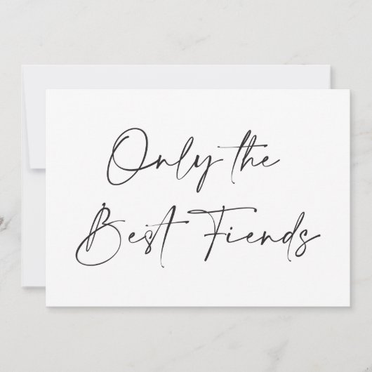 Minimalistisch kalligrafiesnoopje voor zwangerscha aankondiging (Voorkant)