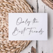 Minimalistisch kalligrafiesnoopje voor zwangerscha aankondiging