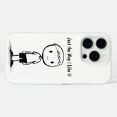 Minimalistisch karakter telefoonhoesje Case-Mate iPhone case (Achterkant (horizontaal))