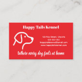 Minimalistisch  Kennel Visitekaartje (Voorkant)