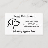 Minimalistisch  Kennel Visitekaartje (Voorkant)