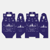 Minimalistisch kerst Baby shower Bedankdoosjes