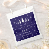 Minimalistisch kerst Baby shower Bedankzakje (Geknipt)
