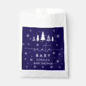 Minimalistisch kerst Baby shower Bedankzakje (Voorkant)