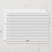 Minimalistisch kerst met vrolijke kersthand geteke feestdagenkaart (Achterkant)