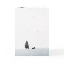 Minimalistisch Kerst Winterlandschap