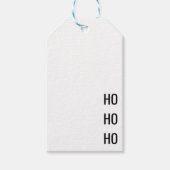 Minimalistisch Kerst zwart wit Gift Label Cadeaulabel (Voorkant)