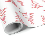 Minimalistisch kerstboominpakpapier cadeaupapier (Rol Hoek)