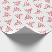 Minimalistisch kerstboominpakpapier cadeaupapier (Hoek)