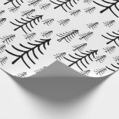 Minimalistisch kerstboominpakpapier cadeaupapier (Hoek)