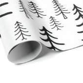 Minimalistisch kerstboominpakpapier cadeaupapier (Rol Hoek)