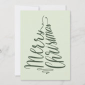 Minimalistisch kerstboomkoorts feestdagenkaart (Voorkant)