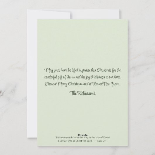 Minimalistisch kerstboomkoorts feestdagenkaart (Achterkant)