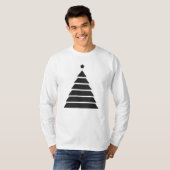 Minimalistisch kerstboomontwerp t-shirt (Voorkant volledig)